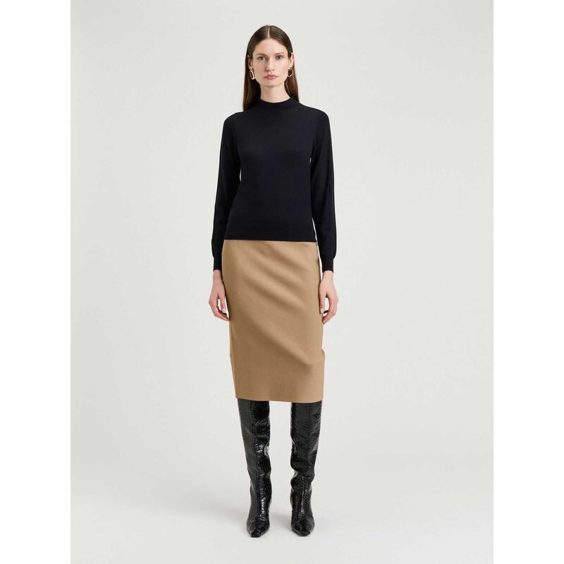 Veronika Maine Fine Gauge Long Sleeve Mock Neck image number 6